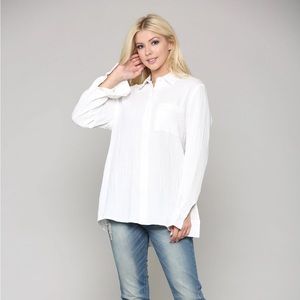 Job Apparel Yellow Cotton Gauze Top